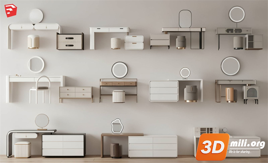 Dressing Table Skp Files 